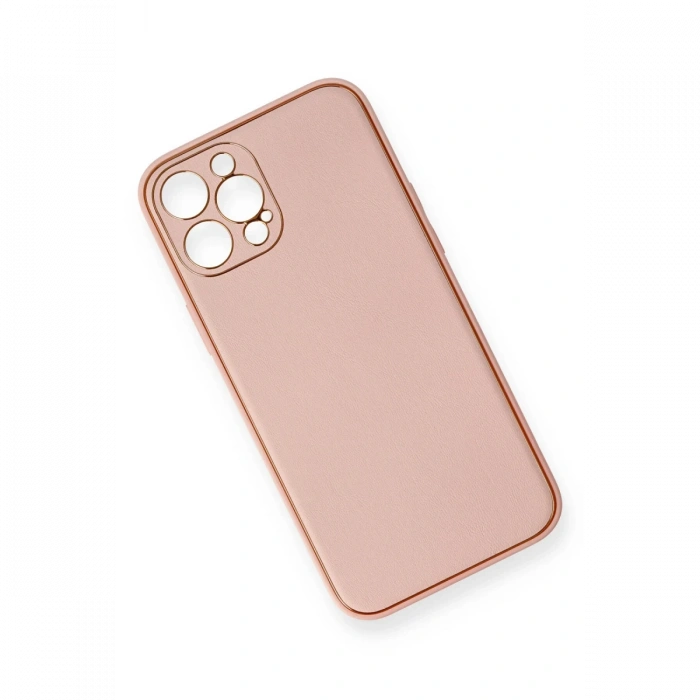 Newface iPhone 12 Pro Max Kılıf Coco Deri Silikon Kapak