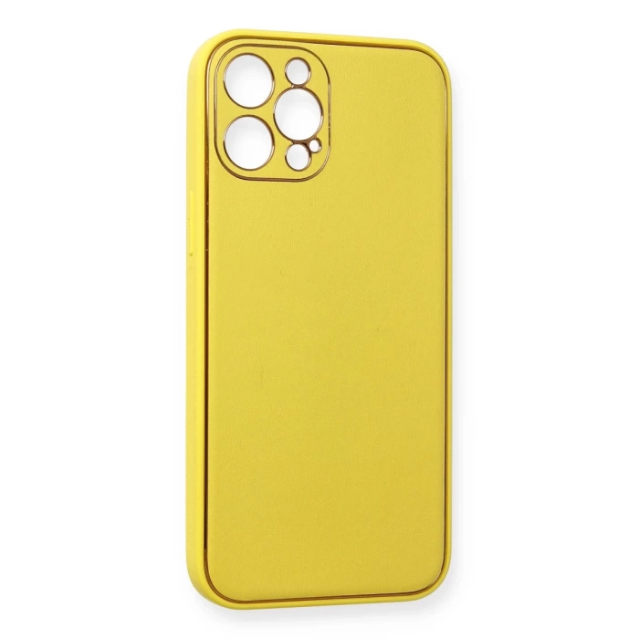 Newface iPhone 12 Pro Max Kılıf Coco Deri Silikon Kapak