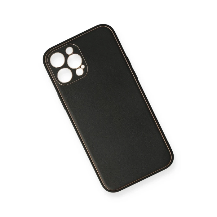 Newface iPhone 12 Pro Max Kılıf Coco Deri Silikon Kapak