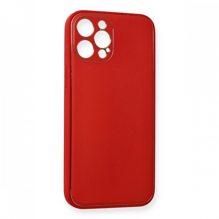Newface iPhone 12 Pro Max Kılıf Coco Deri Silikon Kapak