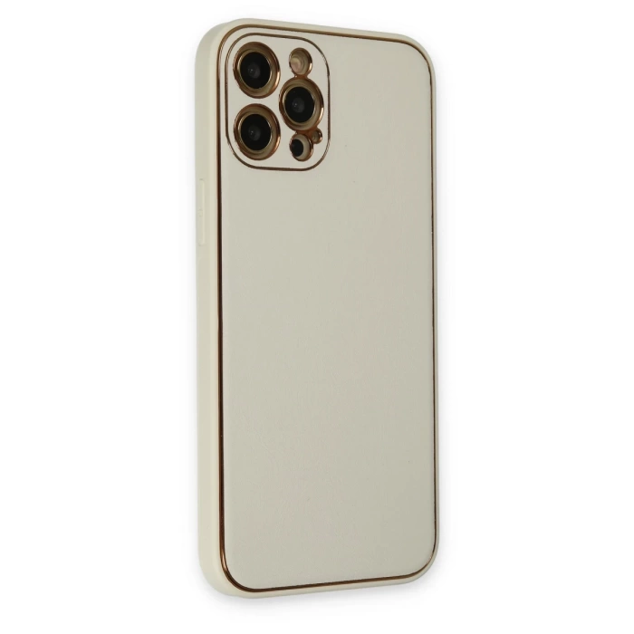 Newface iPhone 12 Pro Max Kılıf Coco Deri Silikon Kapak