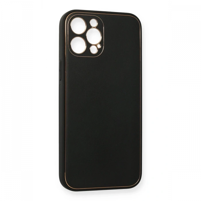Newface iPhone 12 Pro Max Kılıf Coco Deri Silikon Kapak
