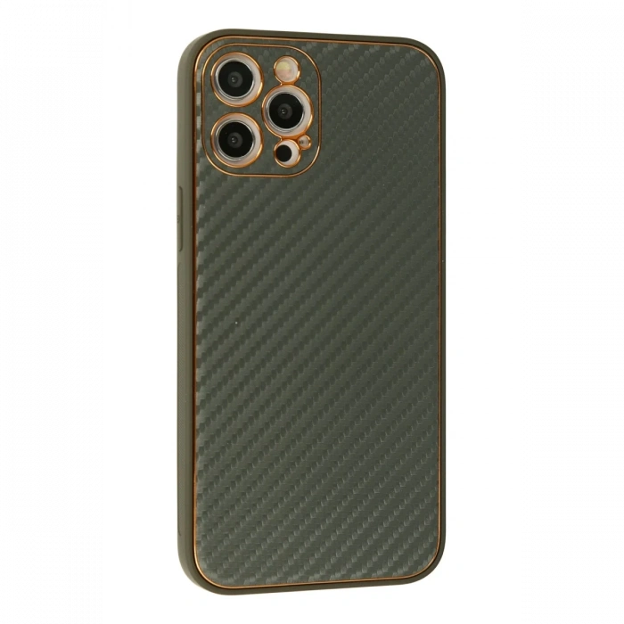 Newface iPhone 12 Pro Max Kılıf Coco Karbon Silikon
