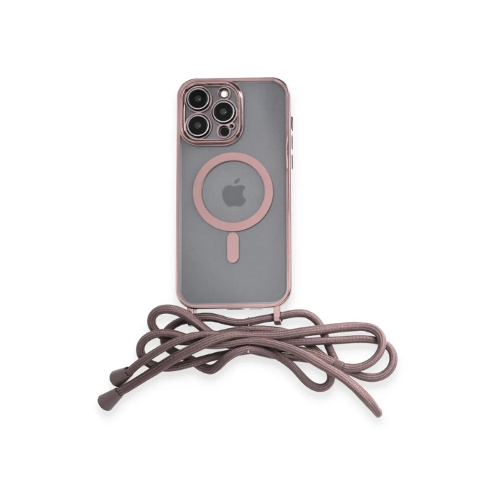 Newface iPhone 12 Pro Max Kılıf Divo Lazer Askılı Magsafe Kapak
