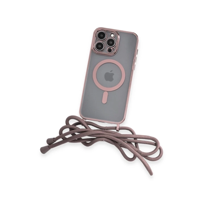 Newface iPhone 12 Pro Max Kılıf Divo Lazer Askılı Magsafe Kapak