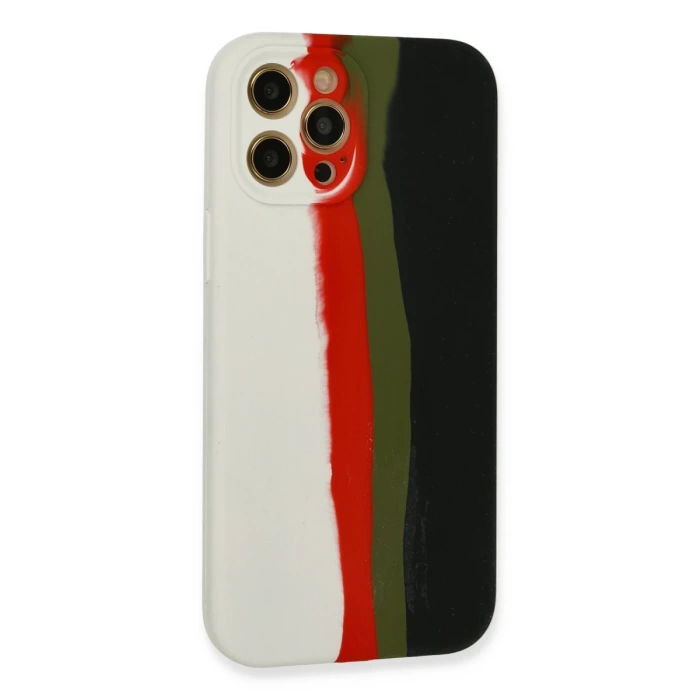 Newface iPhone 12 Pro Max Kılıf Ebruli Lansman Silikon