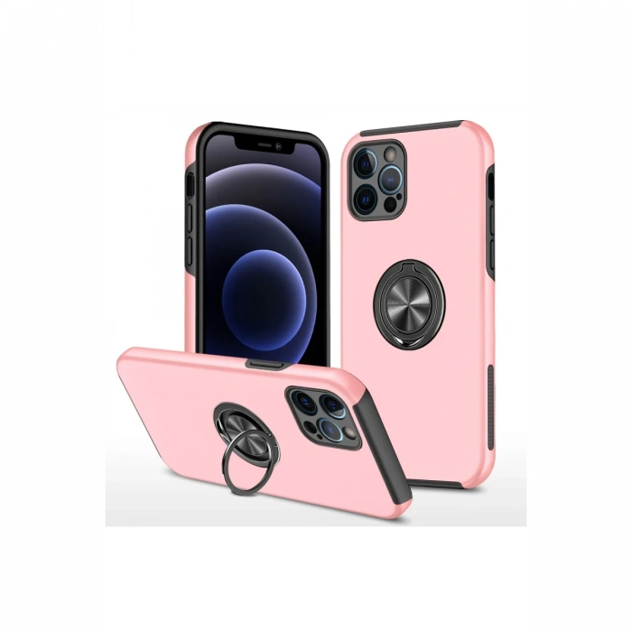 Newface iPhone 12 Pro Max Kılıf Elit Yüzüklü Kapak