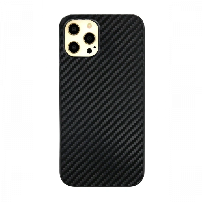 Newface iPhone 12 Pro Max Kılıf Karbon PP Silikon