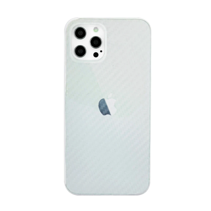 Newface iPhone 12 Pro Max Kılıf Karbon PP Silikon