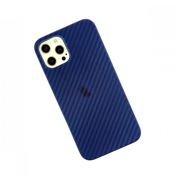 Newface iPhone 12 Pro Max Kılıf Karbon PP Silikon
