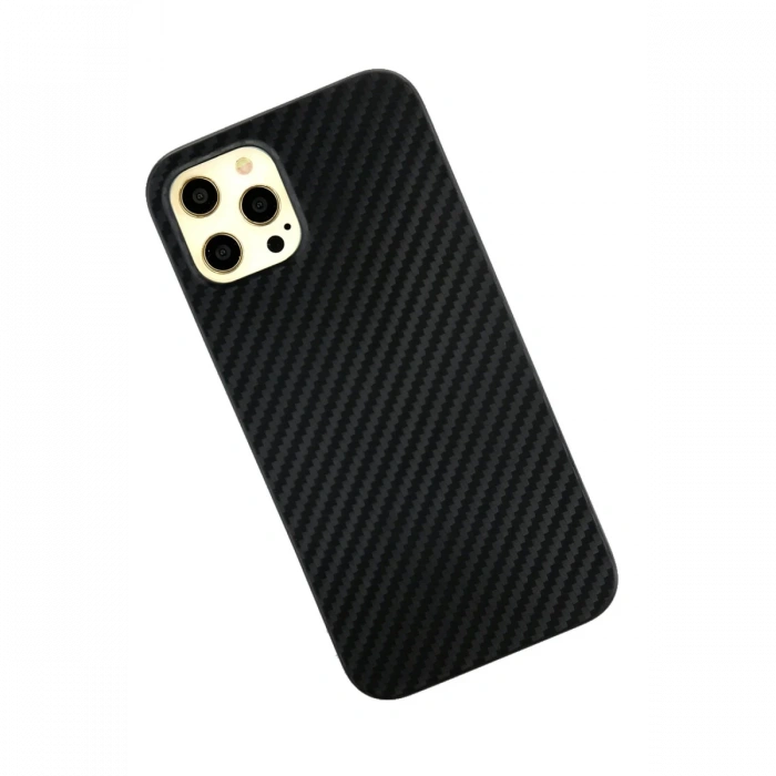 Newface iPhone 12 Pro Max Kılıf Karbon PP Silikon