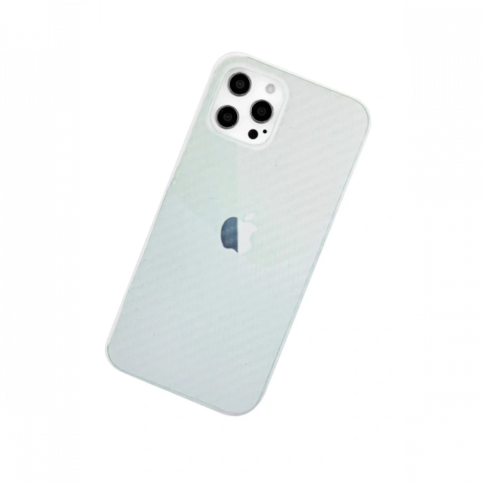 Newface iPhone 12 Pro Max Kılıf Karbon PP Silikon