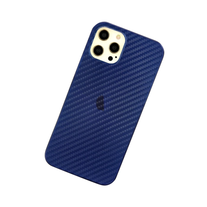 Newface iPhone 12 Pro Max Kılıf Karbon PP Silikon