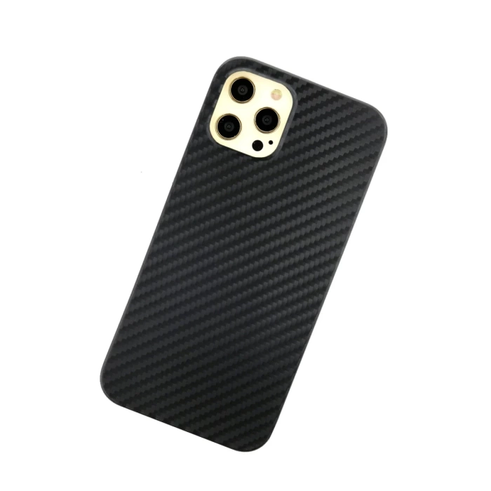 Newface iPhone 12 Pro Max Kılıf Karbon PP Silikon