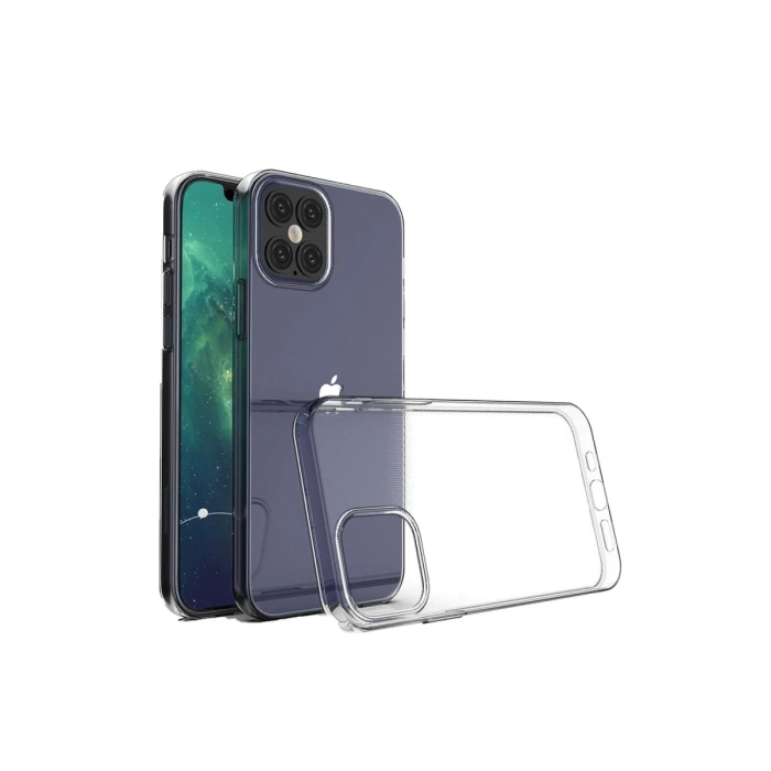Newface iPhone 12 Pro Max Kılıf Lüx Şeffaf Silikon