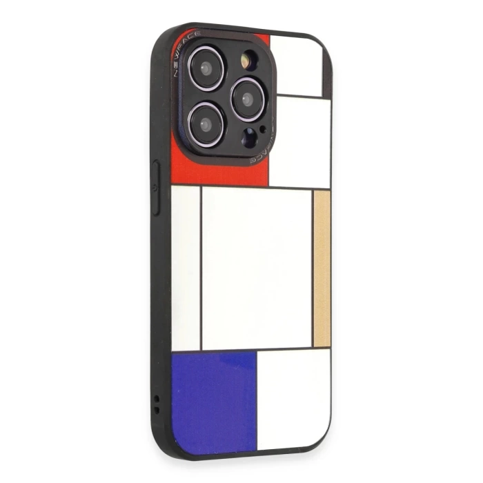 Newface iPhone 12 Pro Max Kılıf Mirror Desenli Kapak