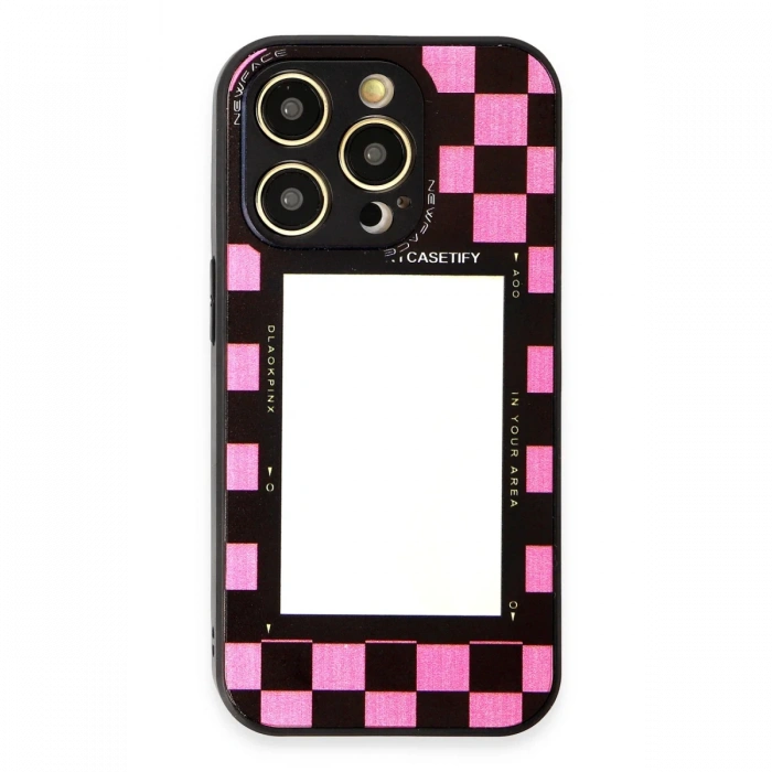 Newface iPhone 12 Pro Max Kılıf Mirror Desenli Kapak