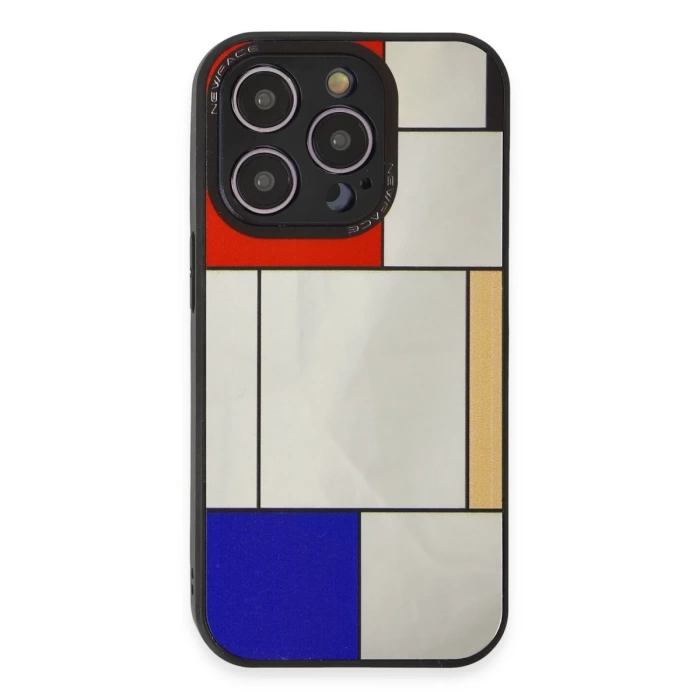 Newface iPhone 12 Pro Max Kılıf Mirror Desenli Kapak