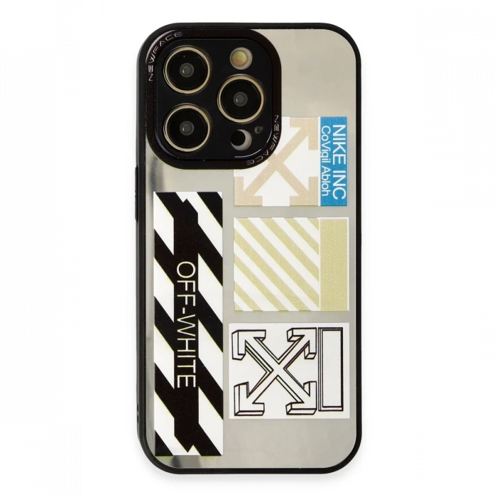 Newface iPhone 12 Pro Max Kılıf Mirror Desenli Kapak