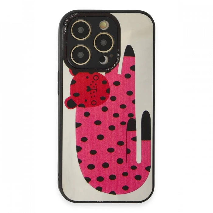 Newface iPhone 12 Pro Max Kılıf Mirror Desenli Kapak