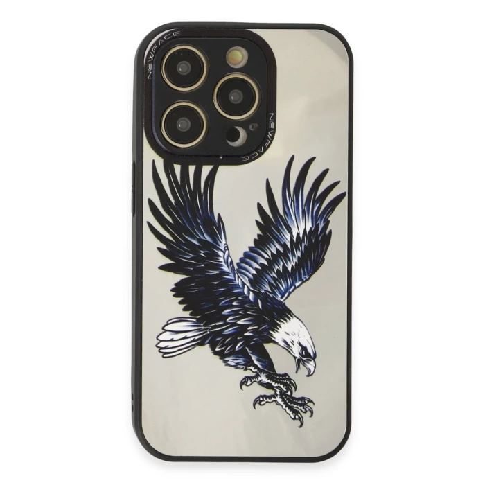 Newface iPhone 12 Pro Max Kılıf Mirror Desenli Kapak