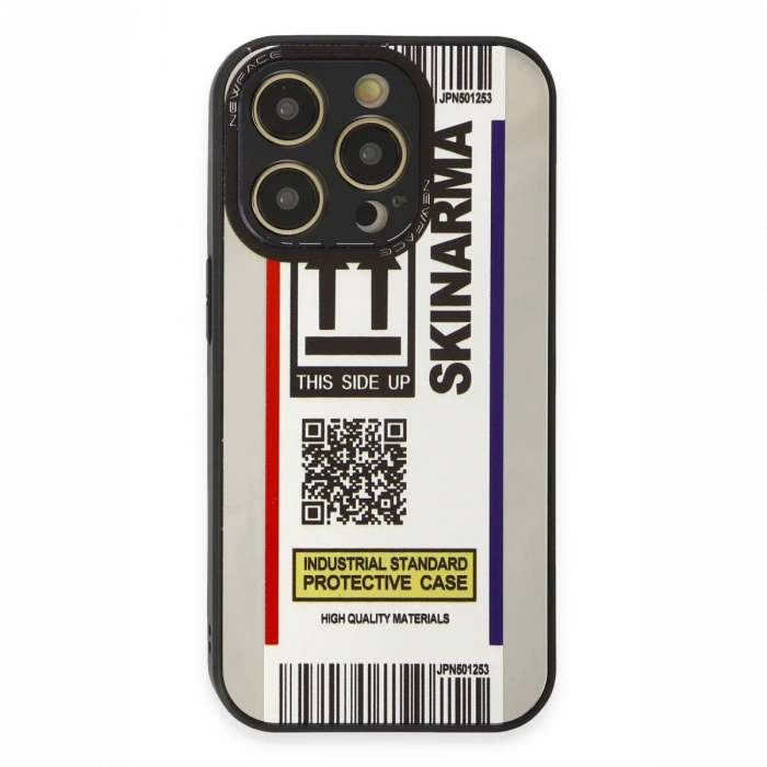 Newface iPhone 12 Pro Max Kılıf Mirror Desenli Kapak