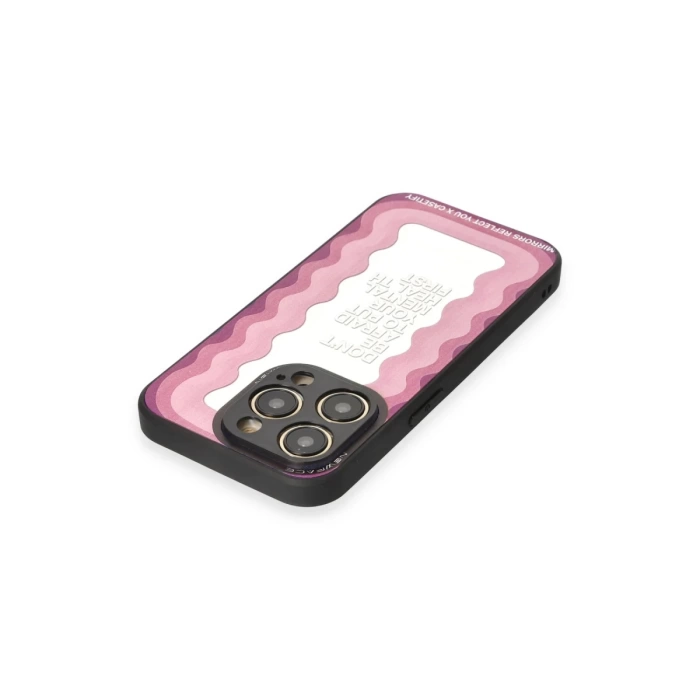 Newface iPhone 12 Pro Max Kılıf Mirror Desenli Kapak
