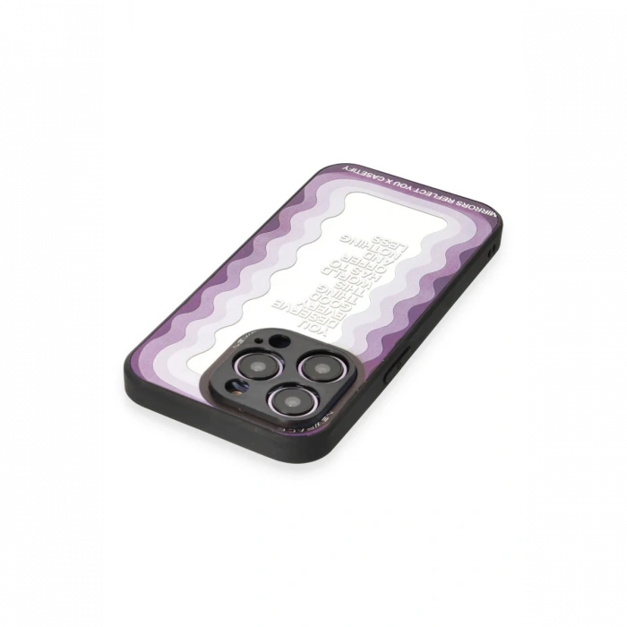 Newface iPhone 12 Pro Max Kılıf Mirror Desenli Kapak