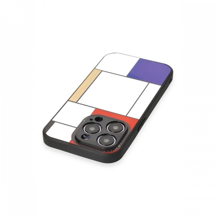Newface iPhone 12 Pro Max Kılıf Mirror Desenli Kapak
