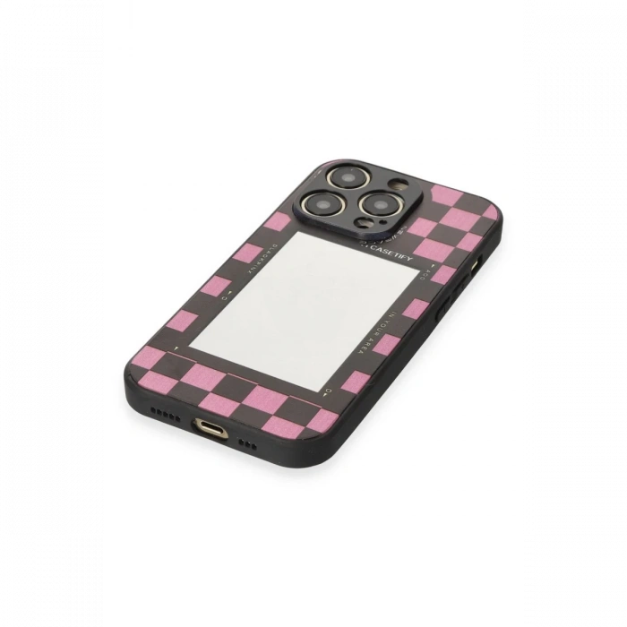Newface iPhone 12 Pro Max Kılıf Mirror Desenli Kapak
