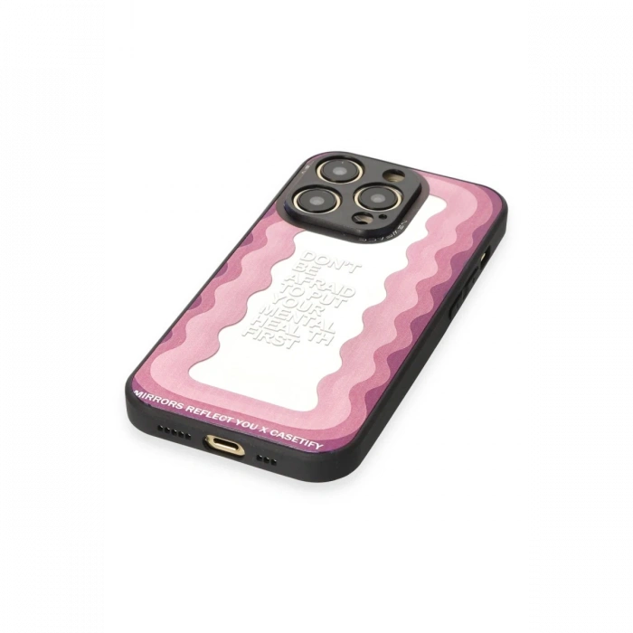 Newface iPhone 12 Pro Max Kılıf Mirror Desenli Kapak