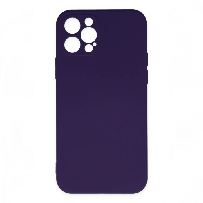 Newface iPhone 12 Pro Max Kılıf Nano içi Kadife Silikon