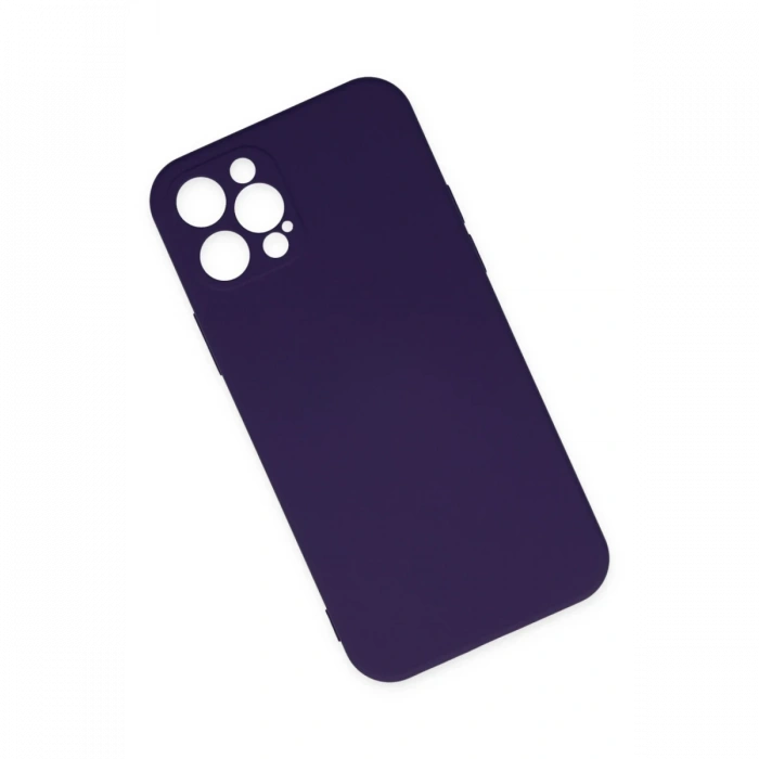 Newface iPhone 12 Pro Max Kılıf Nano içi Kadife Silikon