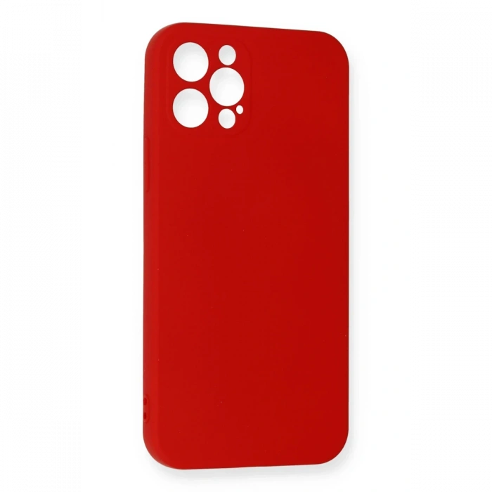Newface iPhone 12 Pro Max Kılıf Nano içi Kadife Silikon
