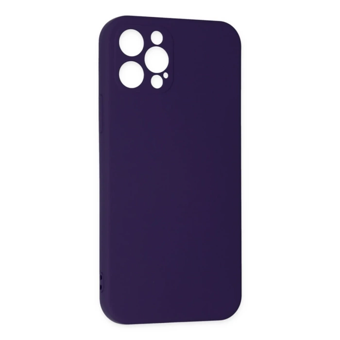 Newface iPhone 12 Pro Max Kılıf Nano içi Kadife Silikon