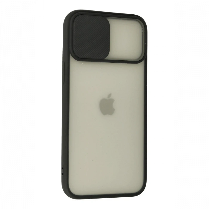Newface iPhone 12 Pro Max Kılıf Palm Buzlu Kamera Sürgülü Silikon