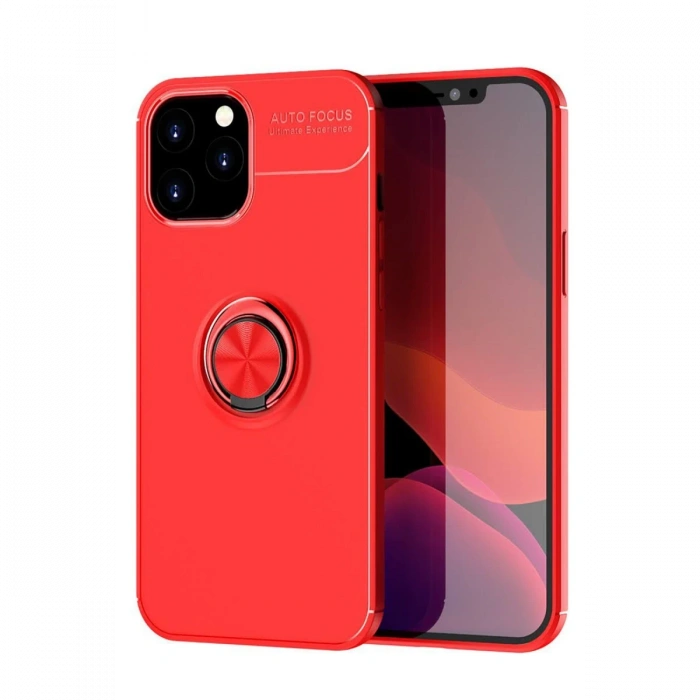 Newface iPhone 12 Pro Max Kılıf Range Yüzüklü Silikon