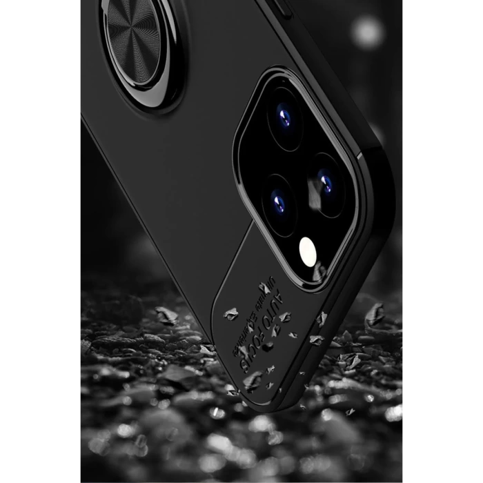 Newface iPhone 12 Pro Max Kılıf Range Yüzüklü Silikon
