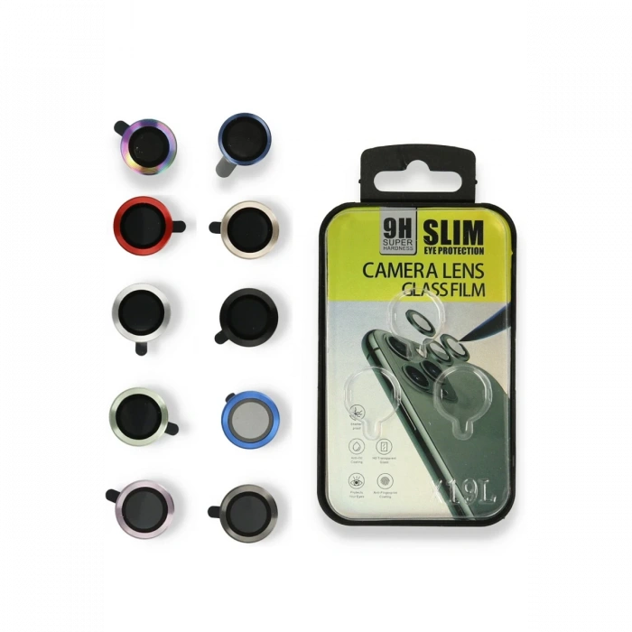 Newface iPhone 12 Pro Metal Kamera Lens - Mavi