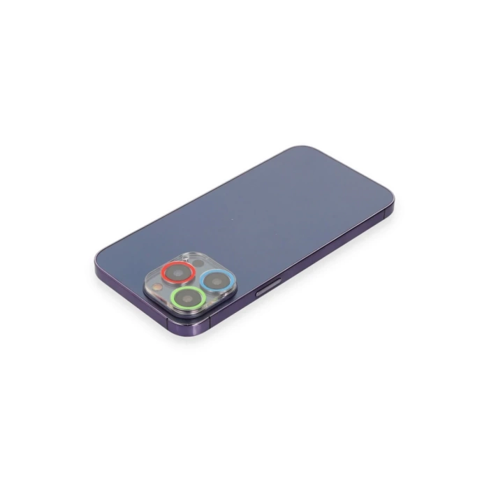 Newface iPhone 12 Pro Renkli Kamera Lens Koruma Cam