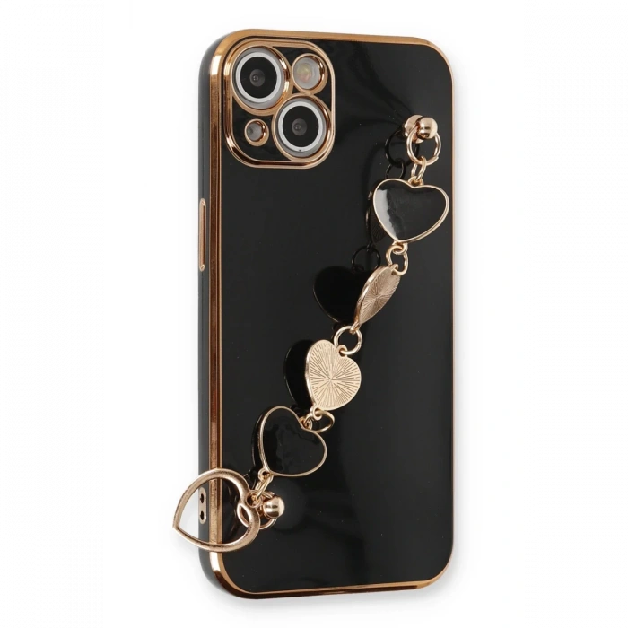 Newface iPhone 13 Kılıf Esila Silikon - Siyah
