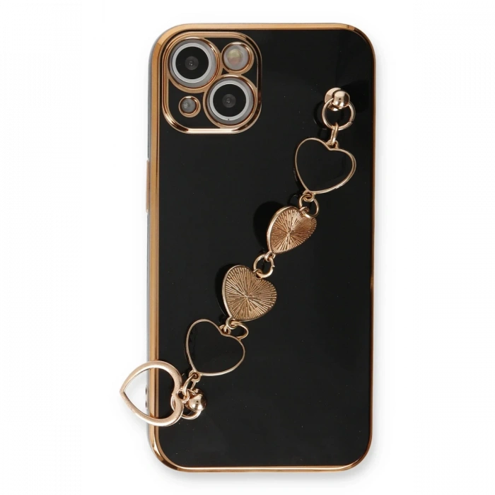 Newface iPhone 13 Kılıf Esila Silikon - Siyah