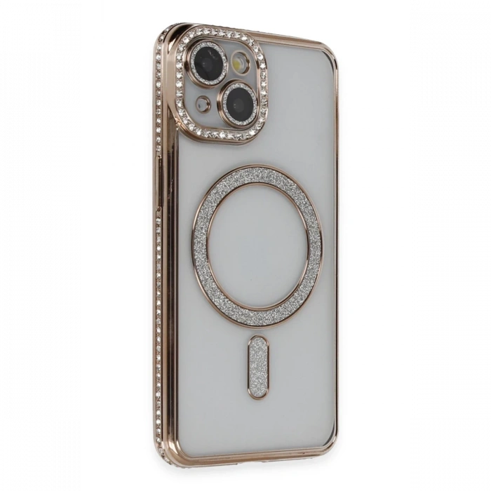 Newface iPhone 13 Kılıf Joke Simli Magneticsafe Kılıf