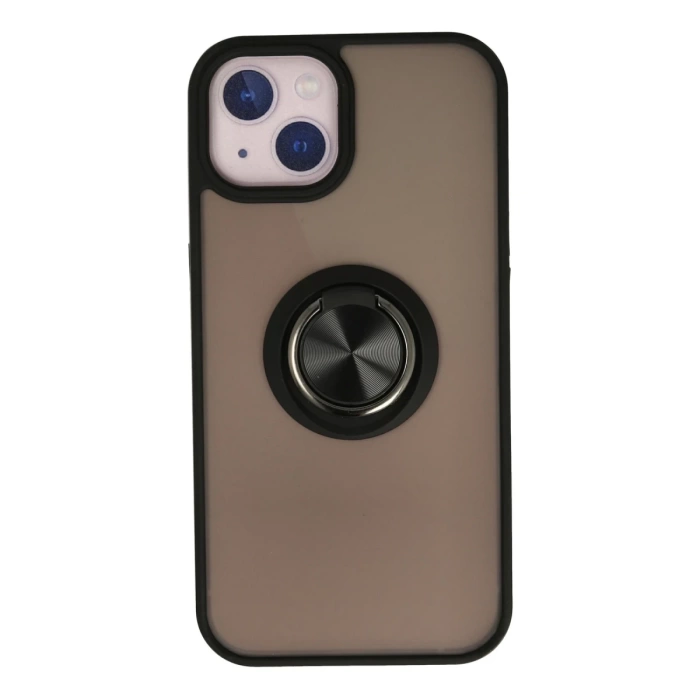 Newface iPhone 13 Kılıf Montreal Yüzüklü Silikon Kapak