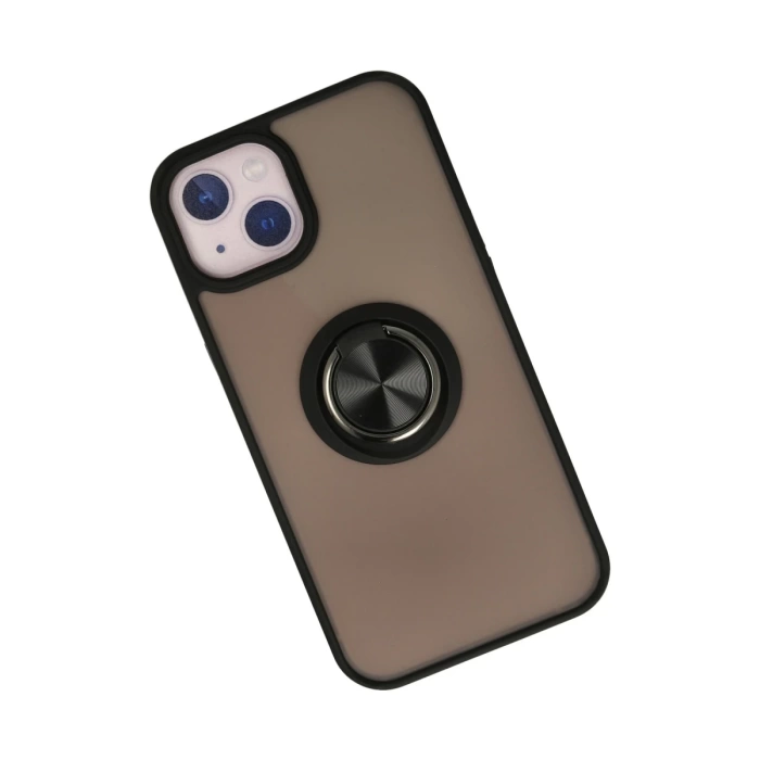 Newface iPhone 13 Kılıf Montreal Yüzüklü Silikon Kapak