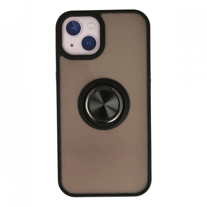Newface iPhone 13 Kılıf Montreal Yüzüklü Silikon Kapak