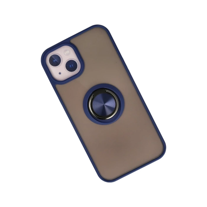 Newface iPhone 13 Kılıf Montreal Yüzüklü Silikon Kapak