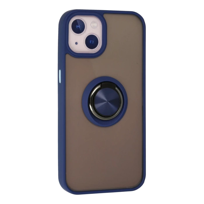 Newface iPhone 13 Kılıf Montreal Yüzüklü Silikon Kapak