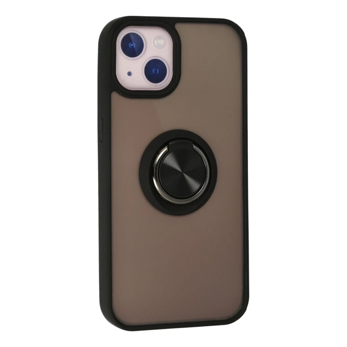 Newface iPhone 13 Kılıf Montreal Yüzüklü Silikon Kapak