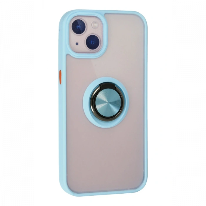 Newface iPhone 13 Kılıf Montreal Yüzüklü Silikon Kapak
